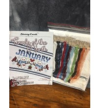 January Towel -of-the-Month, Cross Stitch